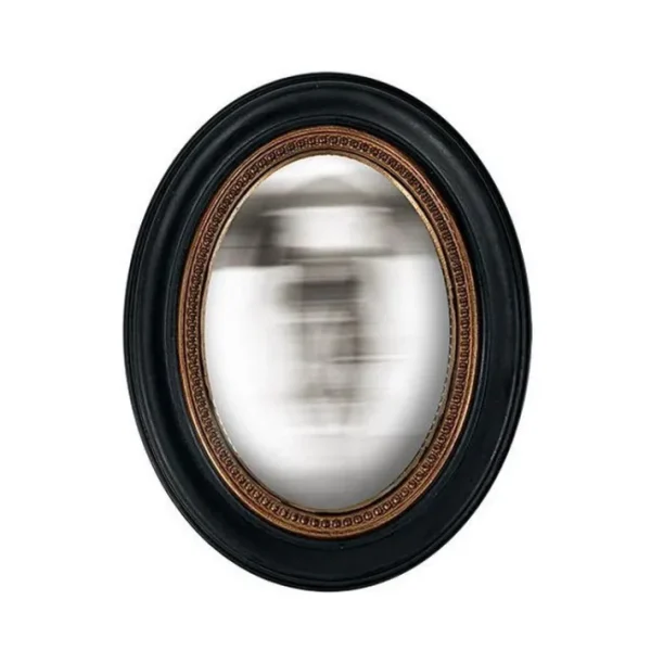 Miroir convexe ovale perle 24 x 19 cm, Emdé