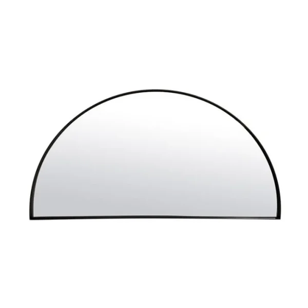 Miroir fin noir demi-cercle, Emdé