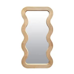 Miroir Vagues en Bois clair, Emdé