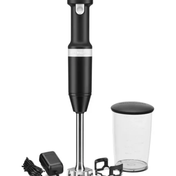 Mixeur plongeant sans fil noir 5KHBBV53EBM, KitchenAid