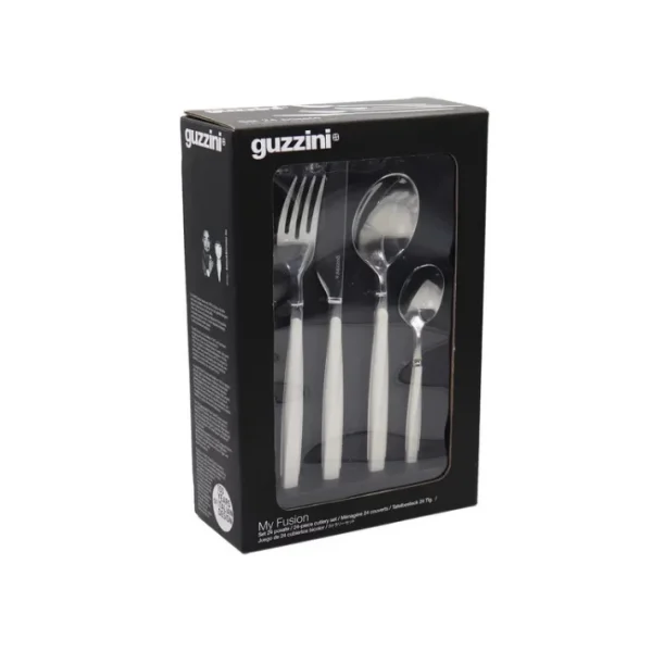 Ménagère 24 pièces My Fusion Blanc, Guzzini