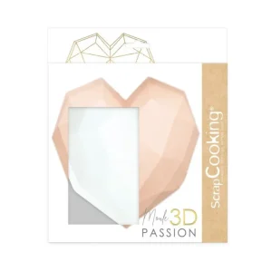 Moule 3D Silicone Coeur Diamant, Scrapcooking