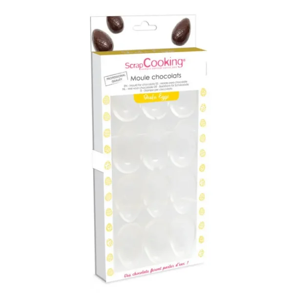 Moule rigide Chocolat oeufs, ScrapCooking