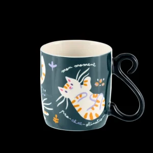 Mug Chat Tigre, Derrière la porte