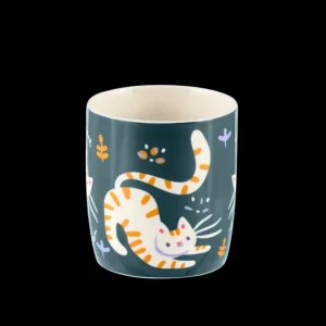 Mug Chat Tigre, Derrière la porte