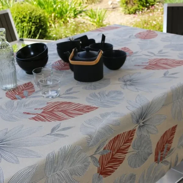 Nappe enduite Bornéo Bois de Rose, Sud Etoffe