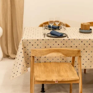 Nappe enduite Lorette Navy, Sud Etoffe