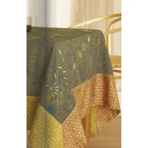 Nappe Taffetas Froissé Byzance Kaki, José Houel
