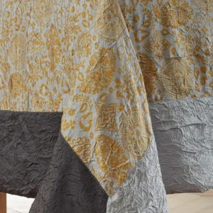 Nappe Taffetas Froissé Cashemire Gris, José Houel