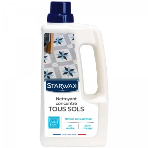 Nettoyant doux pour sols intérieurs, Starwax
