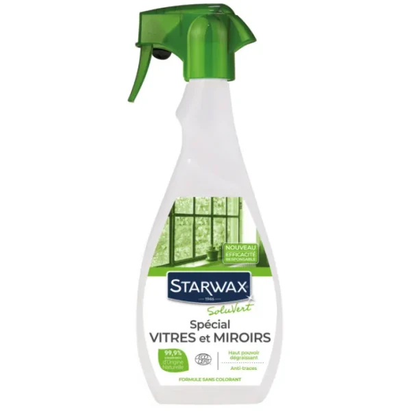 Nettoyant spécial vitres et miroirs  Soluvert, Starwax