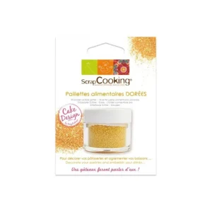 Paillettes alimentaires dorées, Scrapcooking