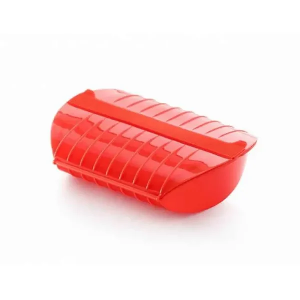 Papillote silicone avec filtre 3-4 personnes rouge, Lékué