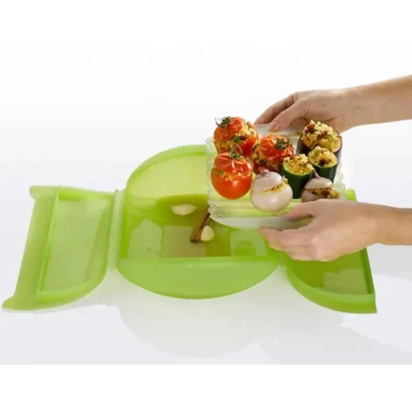 Papillote silicone avec filtre 3-4 personnes rouge, Lékué