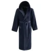 Peignoir à capuche uni Boxer Bleu Nuit, Sensei