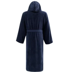 Peignoir à capuche uni Boxer Bleu Nuit, Sensei