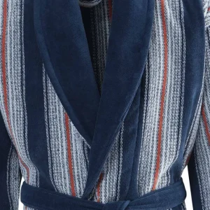 Peignoir col châle velours Rio Denim, Sensei