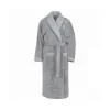 Peignoir de bain mixte col châle Gris Perle Sensoft, Sensei