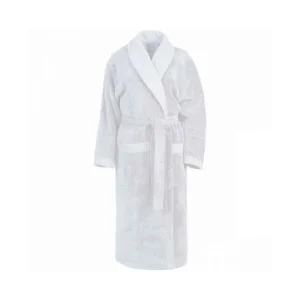 Peignoir de bain mixte col châle Blanc Sensoft, Sensei