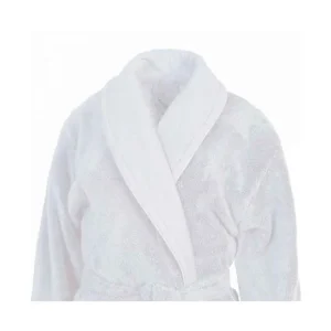 Peignoir de bain mixte col châle Blanc Sensoft, Sensei