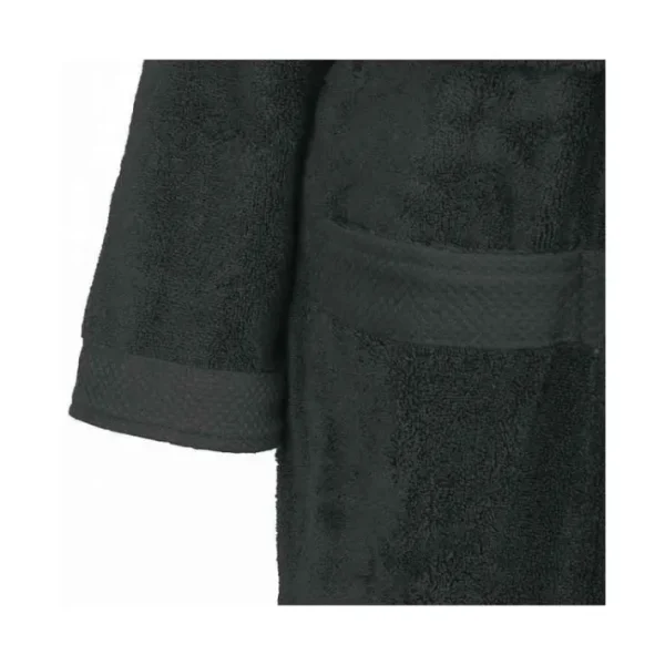 Peignoir de bain mixte col châle Anthracite Sensoft, Sensei