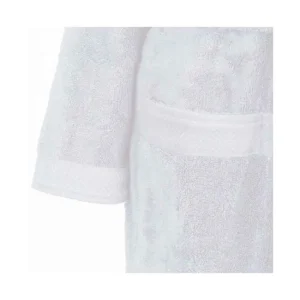 Peignoir de bain mixte col châle Blanc Sensoft, Sensei