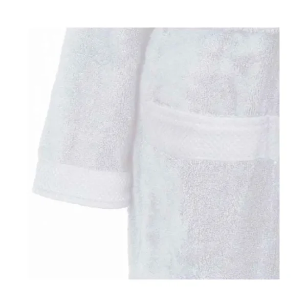 Peignoir de bain mixte col châle Blanc Sensoft, Sensei