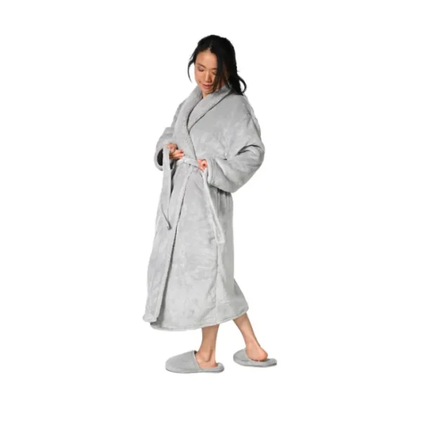 Peignoir mixte Polaire Bolsta Gris Cendré, Sensei