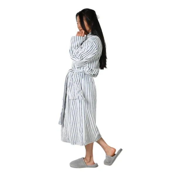 Peignoir polaire côtelé Kash Denim, Sensei