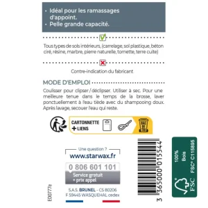 Pelle et Balayette rectangulaire, Starwax