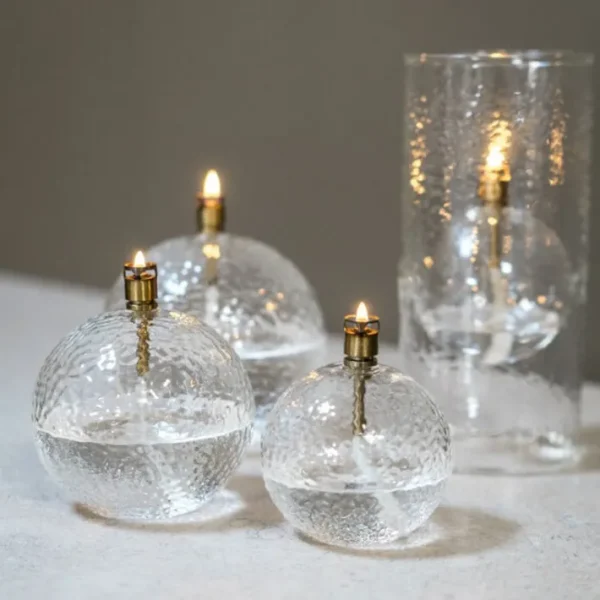 Photophore Sphère Martelé Laiton, Peri Living