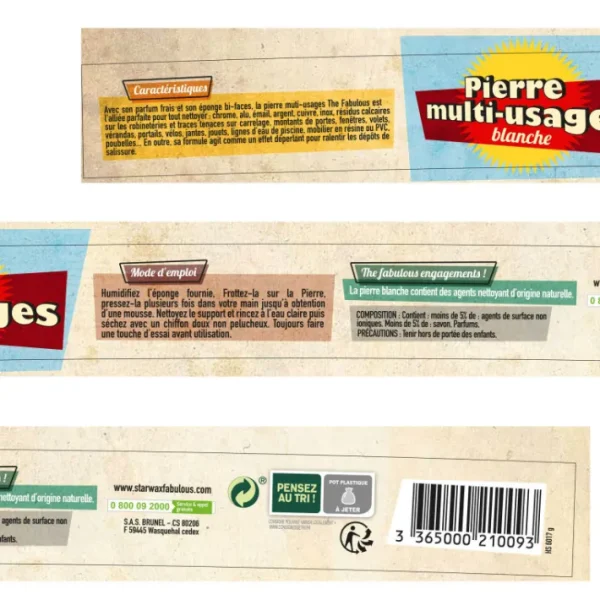 Pierre blanche Multi-usages, Starwax Fabulous