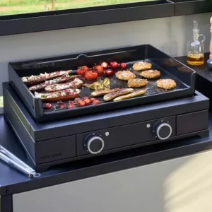 Plancha Modern Electrique 60 Acier Noir, Forge Adour