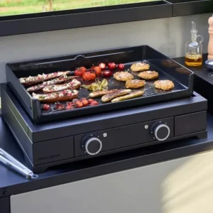 Plancha Modern Gaz 60 Acier Noir, Forge Adour