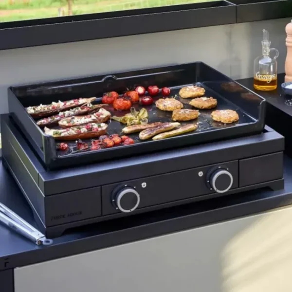 Plancha Modern Gaz 60 Acier Noir, Forge Adour