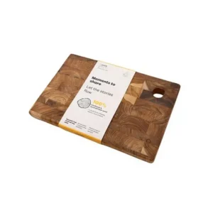 Planche à découper en Bois de Teck Recyclé, Point Virgule