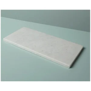 Planche rectangulaire en marbre blanc, Be Home