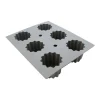 Plaque 6 cannelés Elastomoule, De Buyer