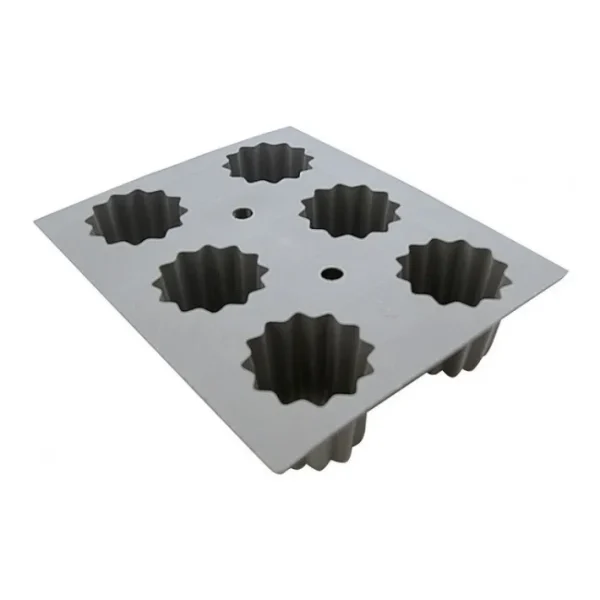 Plaque 6 cannelés Elastomoule, De Buyer