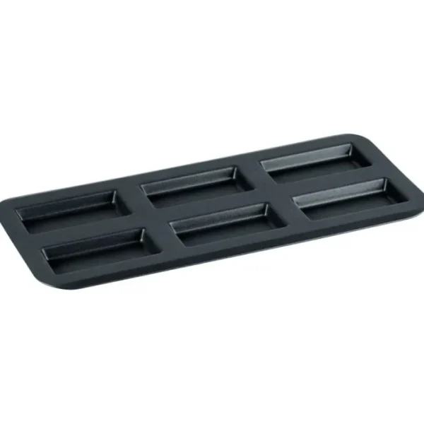 Plaque 6 financiers anti-adhérente Obsidian, Gobel