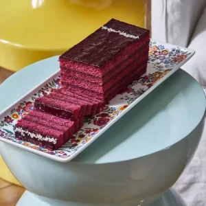 Plat à cake Poésie, Faïencerie de Gien