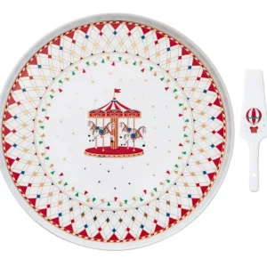 Plat à tarte 32 cm avec pelle Christmas Wonderland, Easy Life