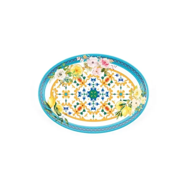 Plat ovale Flower & Lemon, Guzzini
