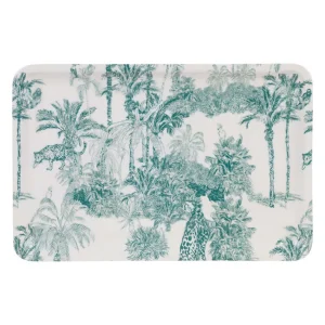 Plateau en fer 30 x 20 cm Mocoa Emeraude, Sema Design