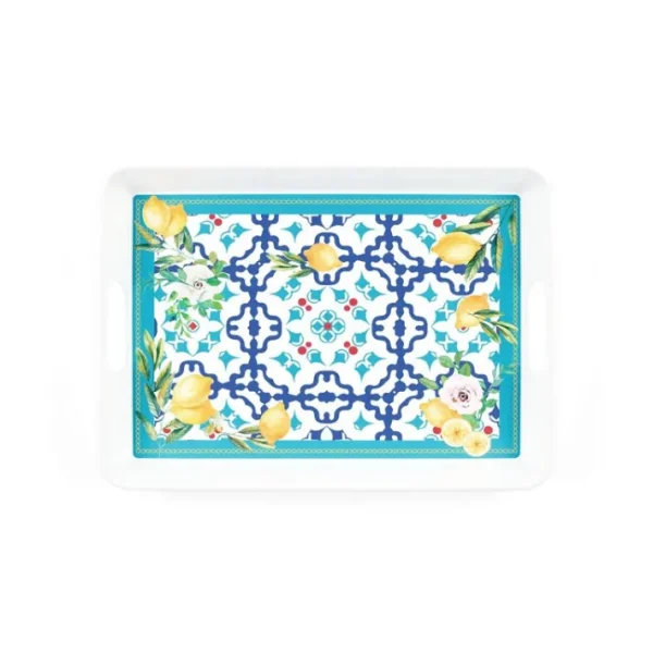 Plateau rectangulaire Flower & Lemon, Guzzini