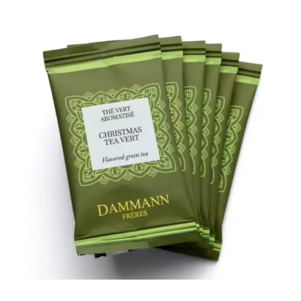 Pochette 6 sachets Christmas Tea Vert, Dammann Frères