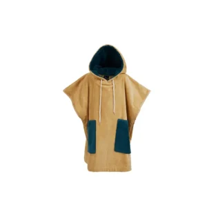 Poncho de bain enfant en velours Beach Miel, Sensei