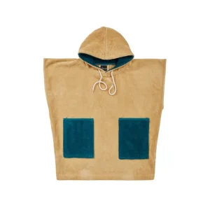Poncho de bain enfant en velours Beach Miel, Sensei