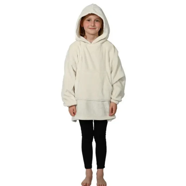 Poncho polaire pour enfant à capuche Ginger Neige, Sensei
