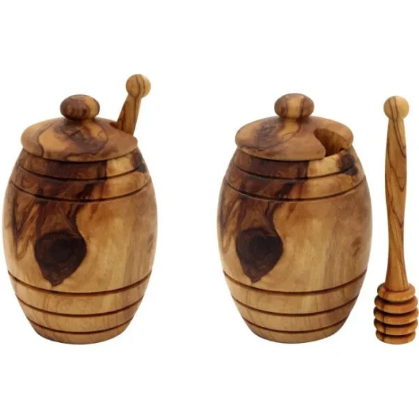 Pot à Miel avec cuillère en Olivier, Chevalier Diffusion